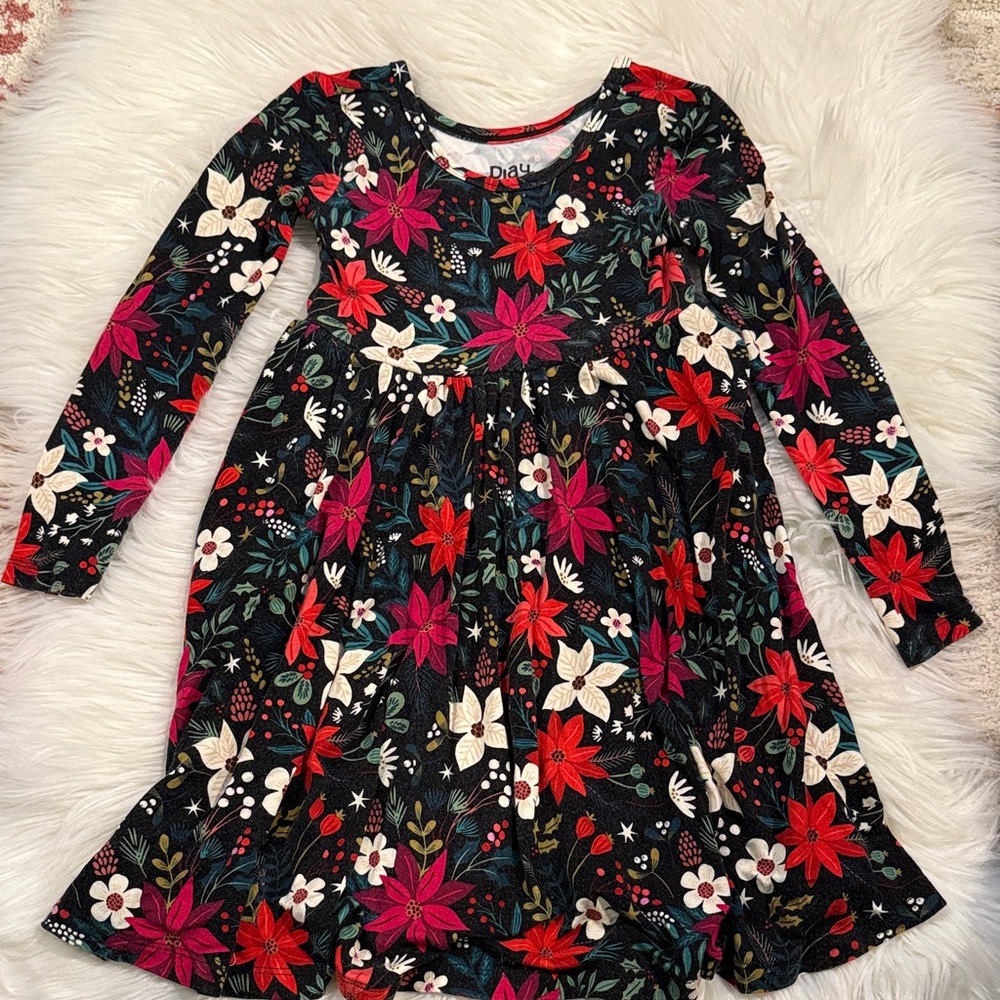 Little Sleepies PLAY Floral Kids Dress